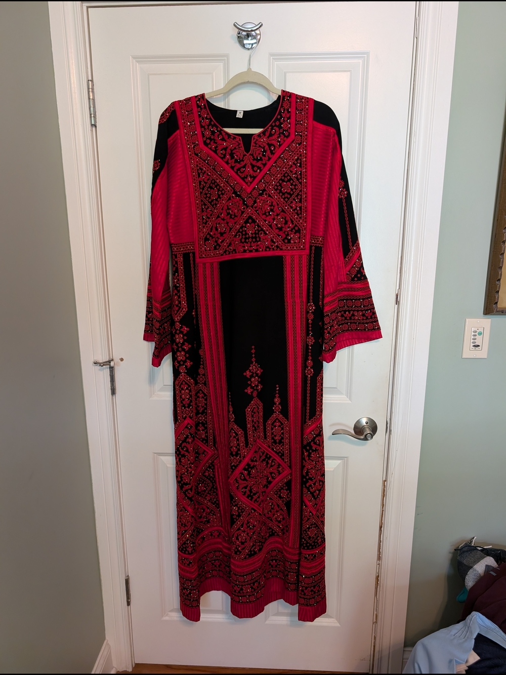 Palestinian Middle Eastern Style Thobe Worn x2   M Excellent Quality